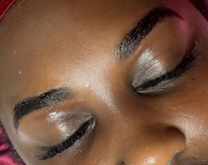 eyebrow lamination tint and wax