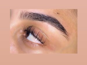 eyebrow wax and tint